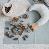 Wooden Tree Building Blocks - Natural Wood 106 Pcs