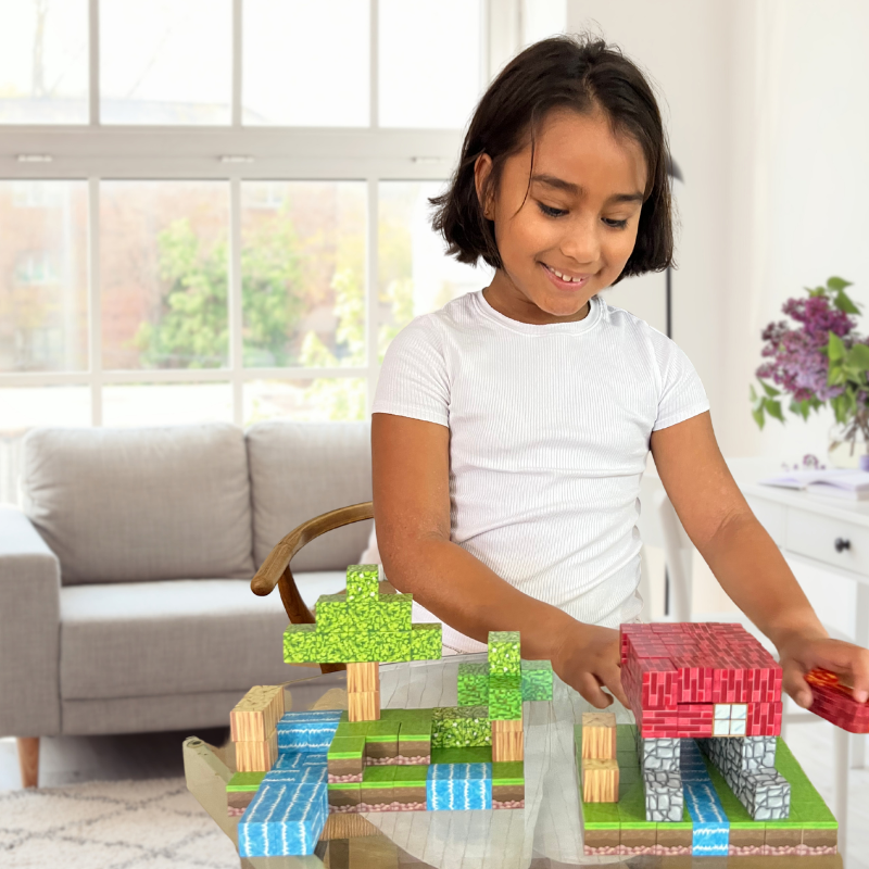 100pc Magnetic Cube Building Blocks