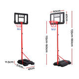 Kids 1.6m Portable Basketball Hoop Stand System