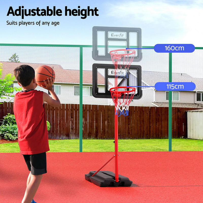 Kids 1.6m Portable Basketball Hoop Stand System