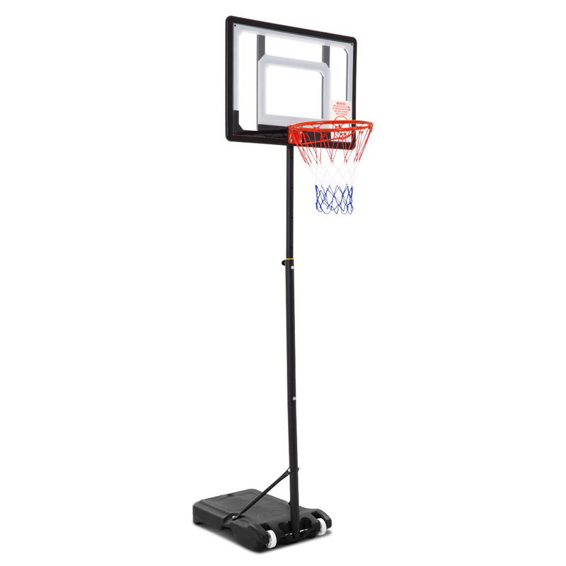 2.1M Basketball Hoop Stand System - Clear Backboard