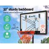 2.1M Basketball Hoop Stand System - Clear Backboard