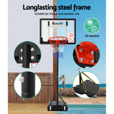 2.1M Basketball Hoop Stand System - Clear Backboard