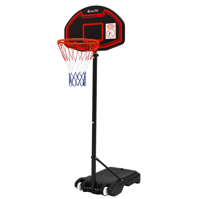 2.1M Basketball Hoop Stand System - Black Backboard