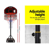 2.1M Basketball Hoop Stand System - Black Backboard