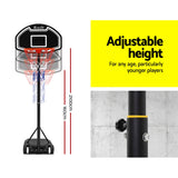 2.1M Basketball Hoop Stand System - Black Backboard