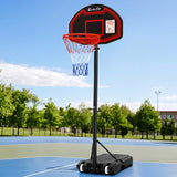 2.1M Basketball Hoop Stand System - Black Backboard
