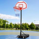 2.1M Basketball Hoop Stand System - White Backboard