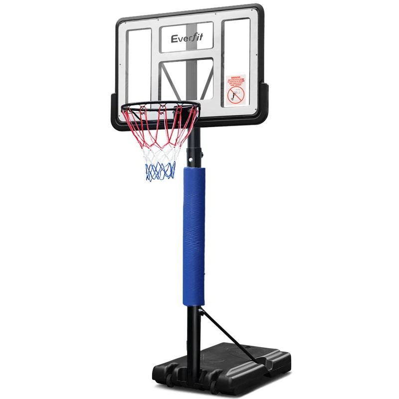 3.05M Basketball Hoop Stand System with Adjustable Height - Blue