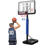 3.05M Basketball Hoop Stand System with Adjustable Height - Blue
