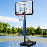 3.05M Basketball Hoop Stand System with Adjustable Height - Blue