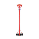 Height-Adjustable Netball Hoop Stand System with Net