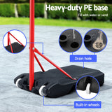 Height-Adjustable Netball Hoop Stand System with Net