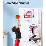 Mini Basketball Hoop & Backboard - Door/Wall Mounted - Red