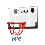 Mini Basketball Hoop &amp; Backboard - Door/Wall Mounted - Black