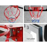 Mini Basketball Hoop &amp; Backboard - Door/Wall Mounted - Black