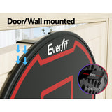 Wall-Mounted Basketball Hoop System with 38" Backboard and Net - Black