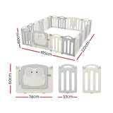Kids Playpen and Ball Pit - 20 Panel Foldable & Modular with Frog Gate