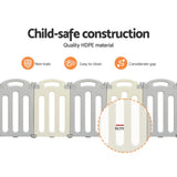 Kids Playpen and Ball Pit - 20 Panel Foldable & Modular with Frog Gate