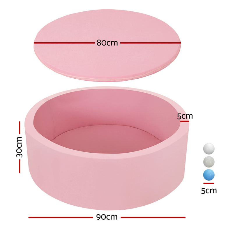 Kids Ocean Foam Stylish Ball Pit with 200 Balls (Pink)