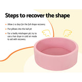 Kids Ocean Foam Stylish Ball Pit with 200 Balls (Pink)