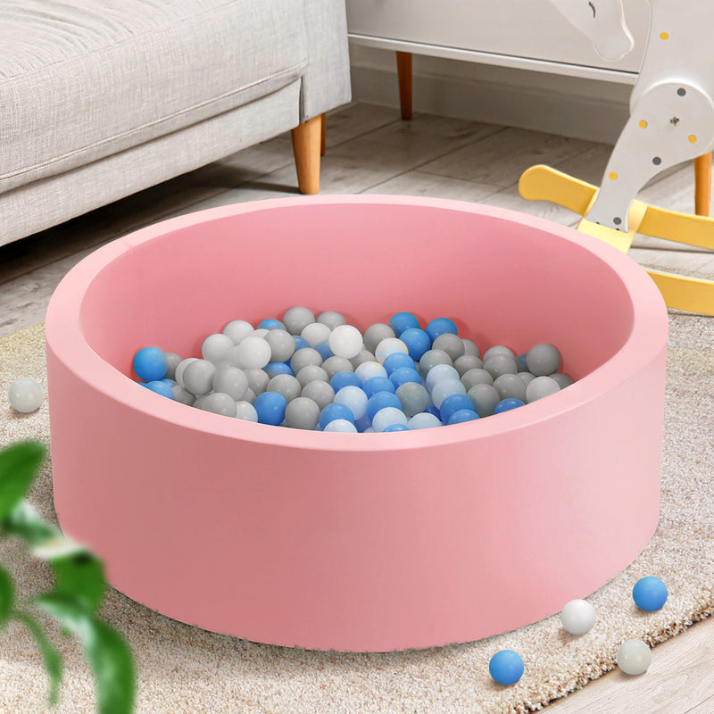 Kids Ocean Foam Stylish Ball Pit with 200 Balls (Pink)