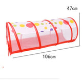 Kids Multi-Zone Foldable Ball Pit Play Tent with Tunnel (Purple)