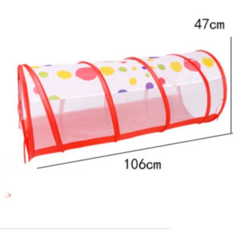 Kids Multi-Zone Foldable Ball Pit Play Tent with Tunnel (Purple)