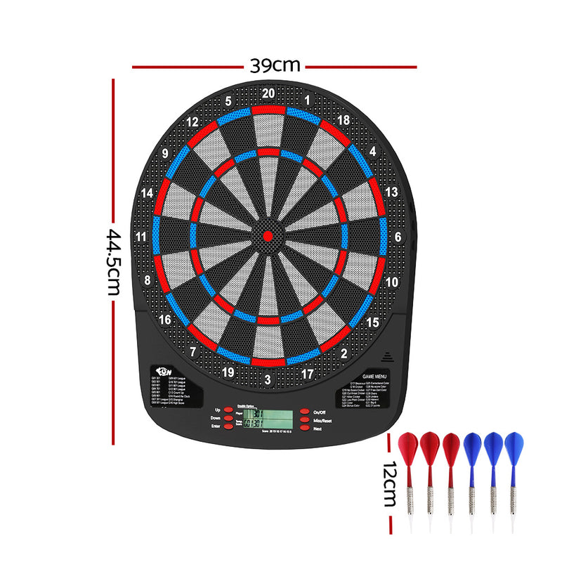 Electronic Dart Board Inc. Soft Tip Darts with 32 Game Modes (13.5 Inch / 34.3cm)