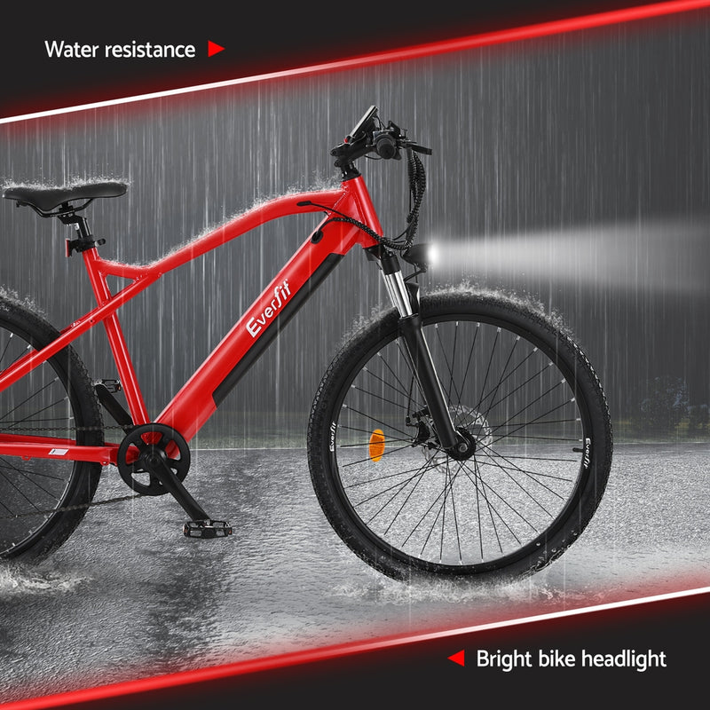 Everfit 26-Inch Mountain E-Bike Bicycle with Built-in Battery