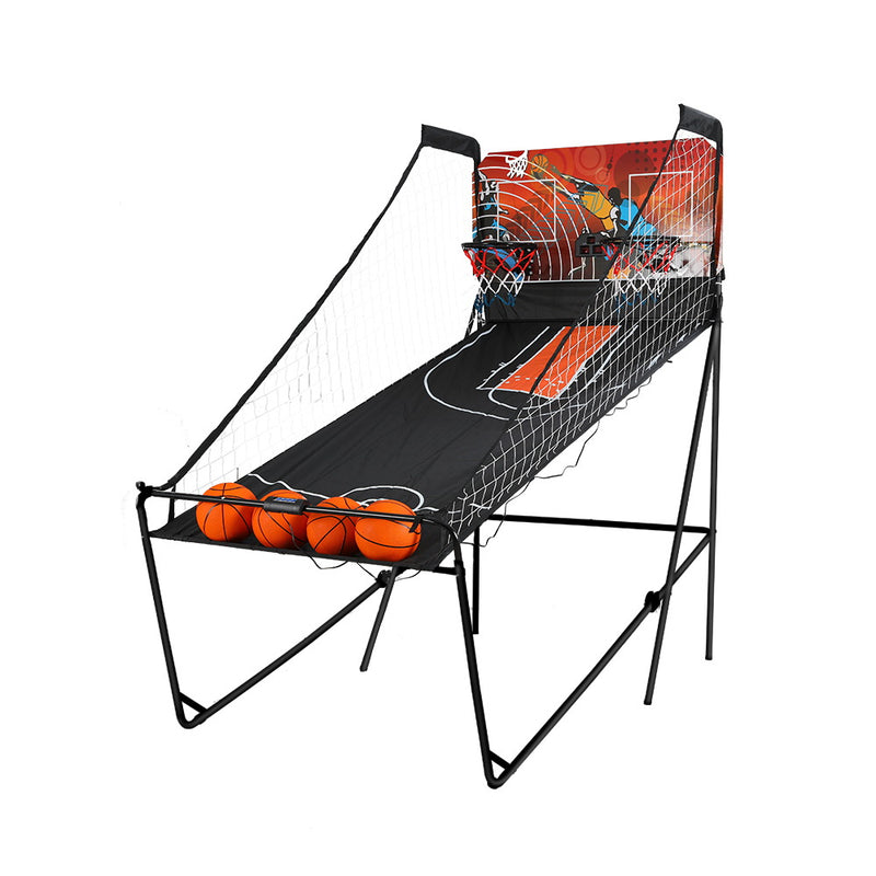 Two-Player Basketball Stand-up Arcade Game with Electronic Scoreboard (black)