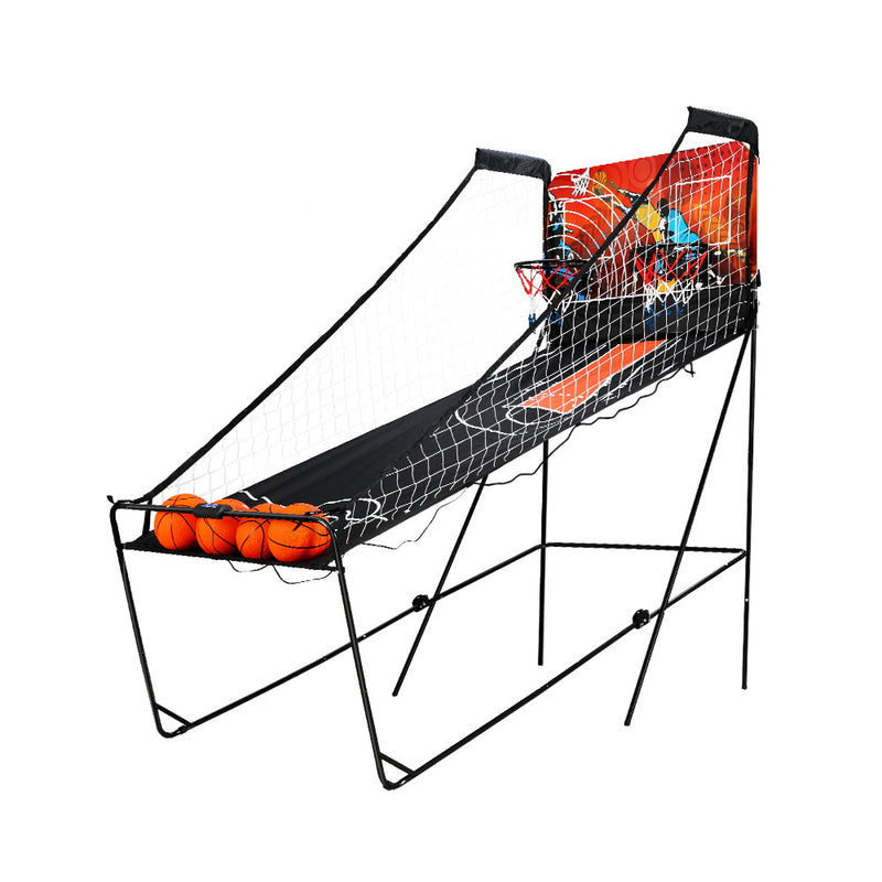 Two-Player Basketball Stand-up Arcade Game with Electronic Scoreboard (black)