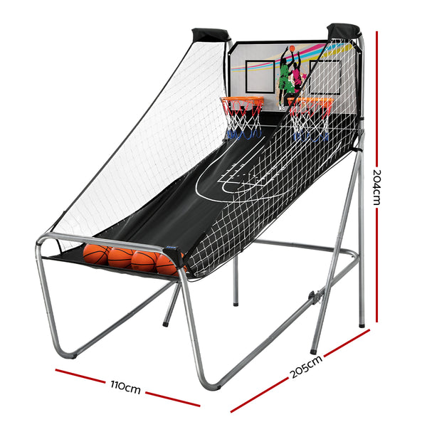 Two-Player Basketball Stand-up Arcade Game with Electronic Scoreboard (grey)