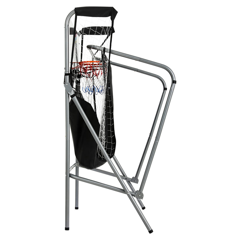 Two-Player Basketball Stand-up Arcade Game with Electronic Scoreboard (grey)