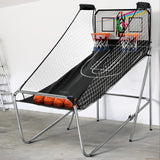 Two-Player Basketball Stand-up Arcade Game with Electronic Scoreboard (grey)