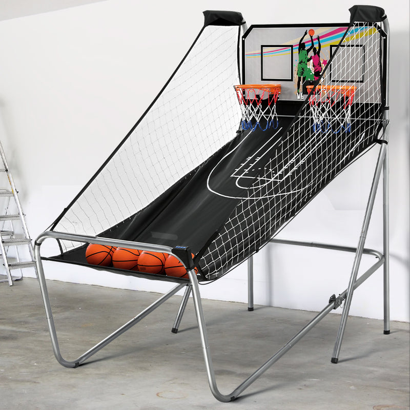 Two-Player Basketball Stand-up Arcade Game with Electronic Scoreboard (grey)