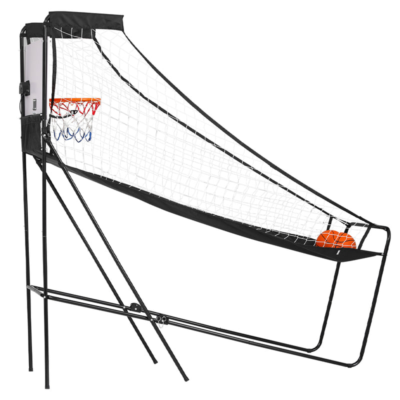 Single-Player Basketball Stand-up Arcade Game with Electronic Scoreboard (grey)