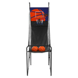 Single-Player Basketball Stand-up Arcade Game with Electronic Scoreboard (grey)