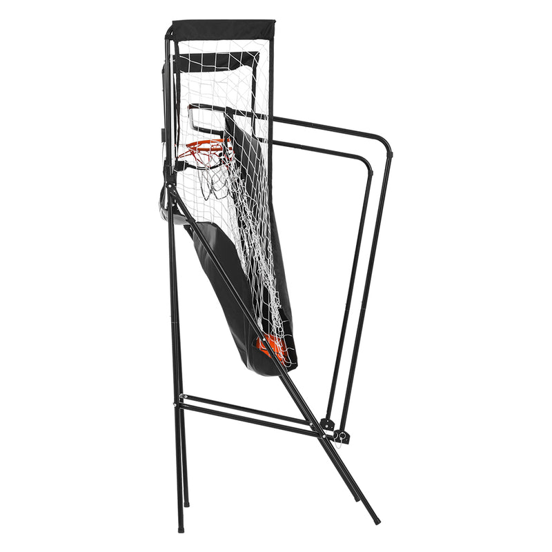 Single-Player Basketball Stand-up Arcade Game with Electronic Scoreboard (grey)