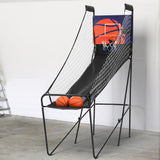 Single-Player Basketball Stand-up Arcade Game with Electronic Scoreboard (grey)