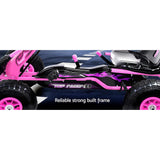 Kids Racing Style Pedal Go Kart / Billy Kart with Rubber Pneumatic Tyres (pink)