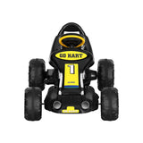 Kids Racing Style Pedal Go Kart / Billy Cart with Plastic Tyres (Black/Yellow)