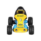 Kids Racing Style Pedal Go Kart / Billy Cart with Plastic Tyres (Blue/Yellow)