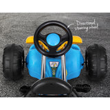 Kids Racing Style Pedal Go Kart / Billy Cart with Plastic Tyres (Blue/Yellow)