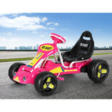 Kids Racing Style Pedal Go Kart / Billy Cart with Plastic Tyres (Pink)