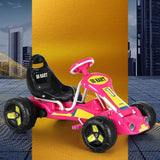 Kids Racing Style Pedal Go Kart / Billy Cart with Plastic Tyres (Pink)