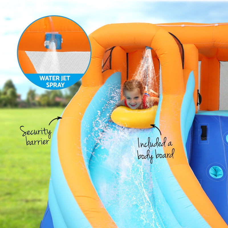Kids Giant Inflatable Double Slide Water Park Jumping Castle