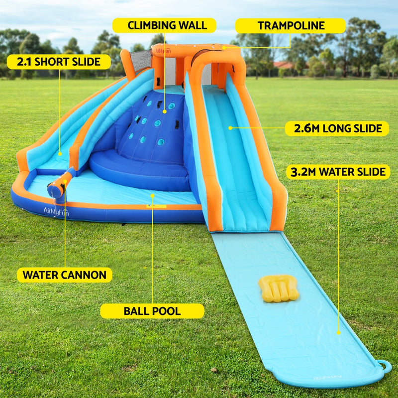 Kids Giant Inflatable Double Slide Water Park Jumping Castle