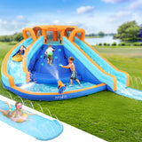 Kids Giant Inflatable Double Slide Water Park Jumping Castle