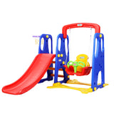 Slide & Swing Set with Basketball Hoop 1.20m
